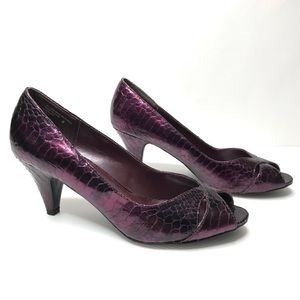 Mossimo Purple Peep-toe Heels